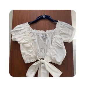 NWOT - I AM GIA Front Tie Top